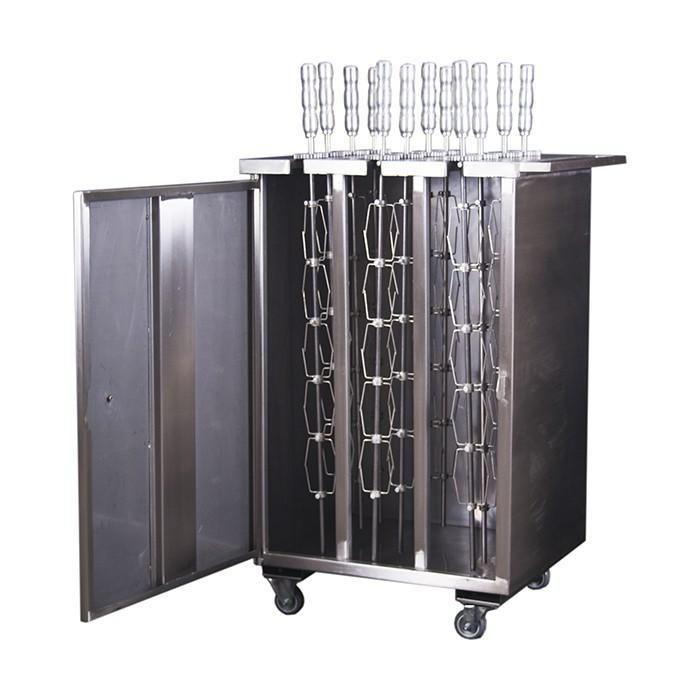 Carrinho em Aço Inox - 12 Espetos