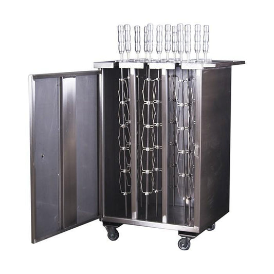 Carrinho em Aço Inox - 12 Espetos